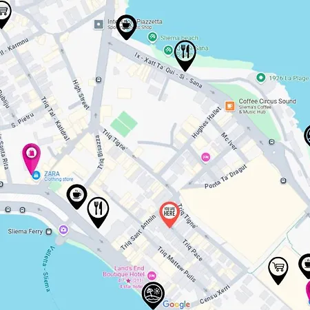 Loftnoir Spacious & Very Close To Seafront Sliema