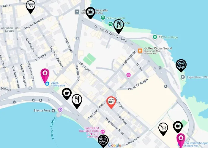 Loftnoir Spacious & Very Close To Seafront 슬리에마